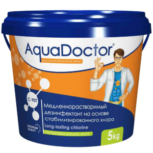 Дезинфектант для бассейна на основе хлора длительного действия AquaDoctor C-90T