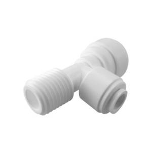 Фитнг для осмоса: Тройник 1/4" OD x 1/4"OD x 1/4" NPTF